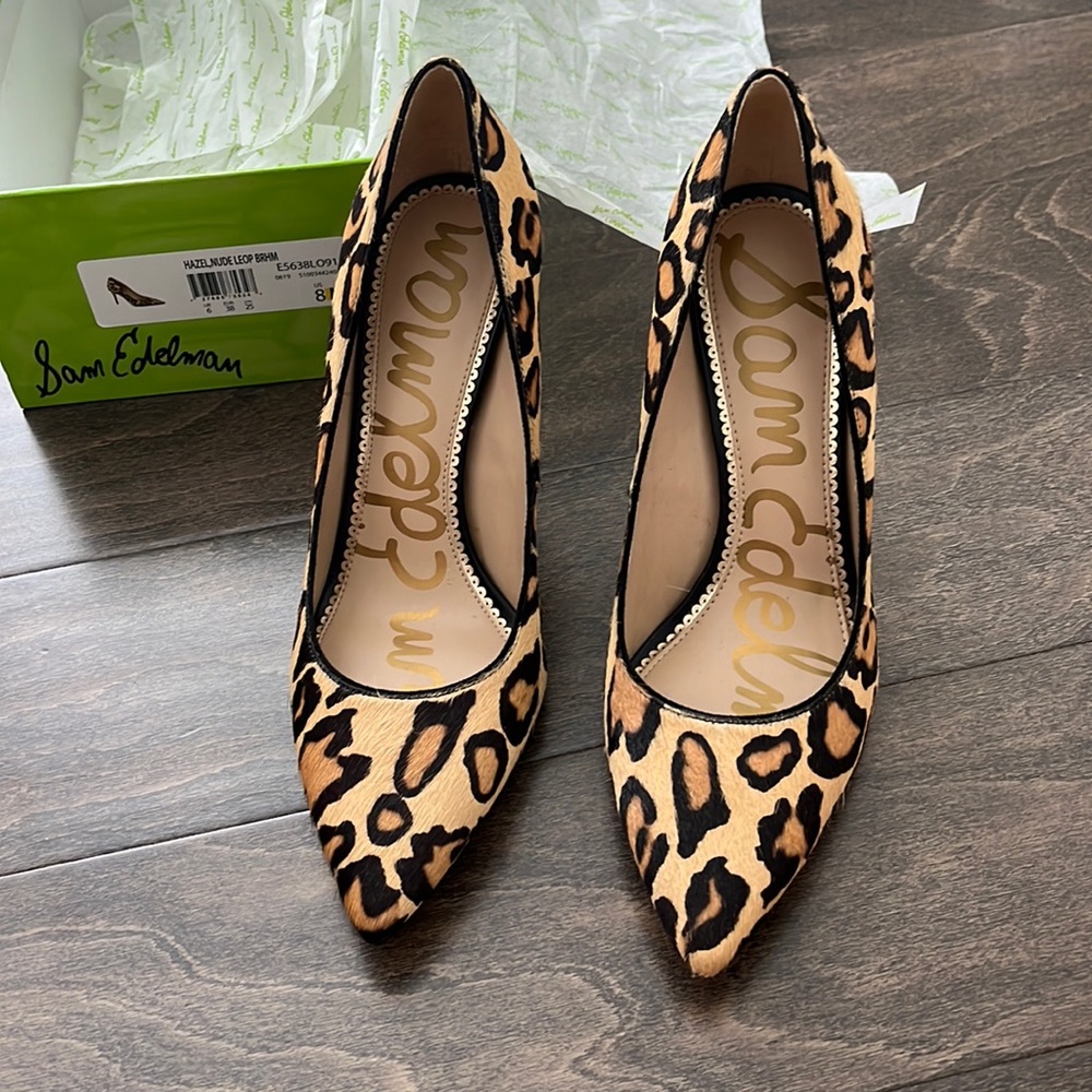 Sam Edelman leopard dress pumps